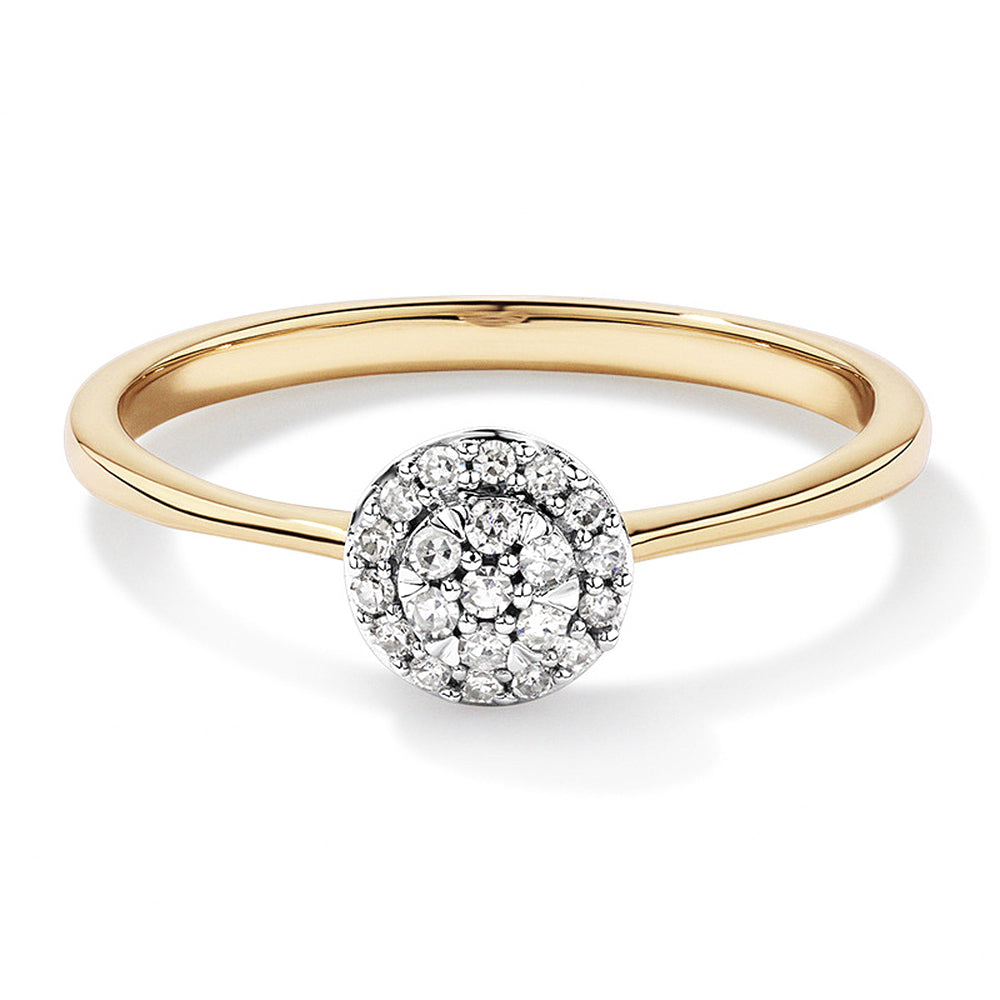 Round Cluster Lab-Grown Diamond Promise Ring