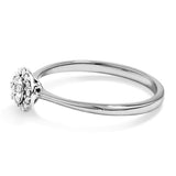 Round Cluster Lab-Grown Diamond Promise Ring