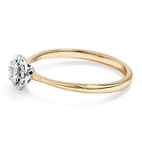 Round Cluster Lab-Grown Diamond Promise Ring