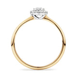 Round Cluster Lab-Grown Diamond Promise Ring