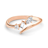 Mixed Cut Three-Stone Lab Grown Diamond Promise Ring