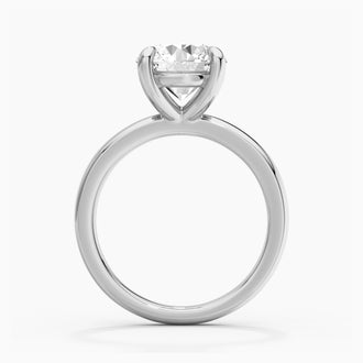 Classic Round Solitaire Brilliant Moissanite Engagement Ring