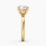 Classic Round Solitaire Brilliant Moissanite Engagement Ring