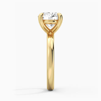 Classic Round Solitaire Brilliant Moissanite Engagement Ring