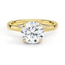 Classic Round Solitaire Brilliant Moissanite Engagement Ring - MSBLUE JEWELRY