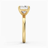 Classic Solitaire Princess Cut Moissanite Engagement Ring