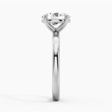Classic Solitaire Oval Cut Moissanite Engagement Ring