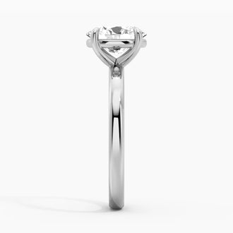 Classic Solitaire Oval Cut Moissanite Engagement Ring
