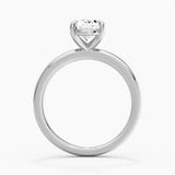 Classic Solitaire Oval Cut Moissanite Engagement Ring