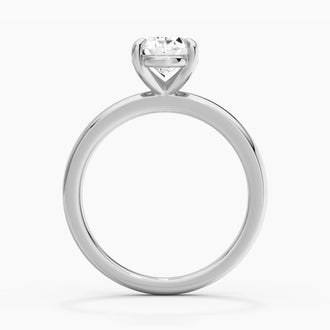 Classic Solitaire Oval Cut Moissanite Engagement Ring