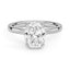 Classic Solitaire Oval Cut Moissanite Engagement Ring - MSBLUE JEWELRY