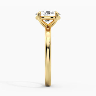 Classic Solitaire Oval Cut Moissanite Engagement Ring
