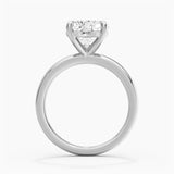 Classic Solitaire Heart Shaped Moissanite Engagement Ring