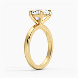 Classic Solitaire Heart Shaped Moissanite Engagement Ring