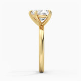 Classic Solitaire Heart Shaped Moissanite Engagement Ring