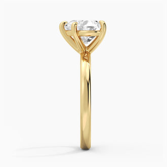 Classic Solitaire Heart Shaped Moissanite Engagement Ring
