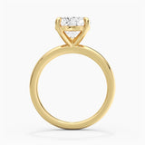 Classic Solitaire Heart Shaped Moissanite Engagement Ring