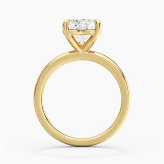 Classic Solitaire Heart Shaped Moissanite Engagement Ring