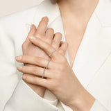 Lab Grown Diamond Tri color Set of Three Stackable Bands