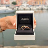 Lab Grown Diamond Tri color Set of Three Stackable Bands