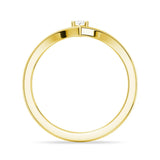 V Shaped Oval Lab Grown Diamond Solitaire Ring