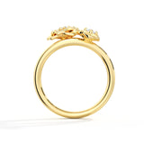Moissanite Rose Flower Ring