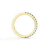 Dual Tone Moissanite Stacking Ring