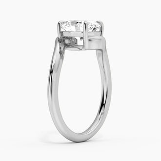 Embrace Curve Oval Cut Engagement Ring