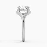 Embrace Curve Oval Cut Engagement Ring