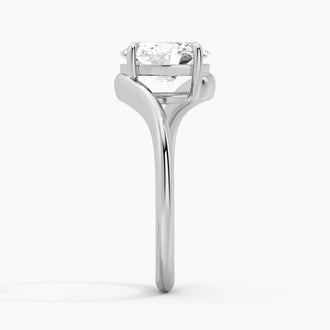 Embrace Curve Oval Cut Engagement Ring