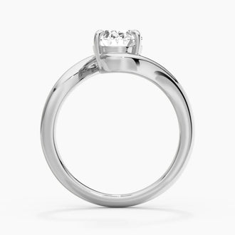 Embrace Curve Oval Cut Engagement Ring