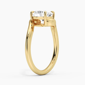 Embrace Curve Oval Cut Engagement Ring