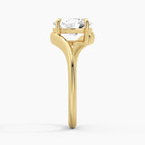 Embrace Curve Oval Cut Engagement Ring