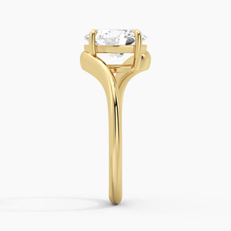 Embrace Curve Oval Cut Engagement Ring