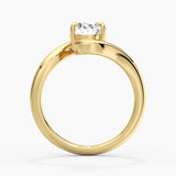 Embrace Curve Oval Cut Engagement Ring