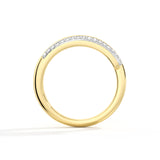 Two-Tone Moissanite Double Ring