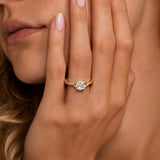 1ct Round Moissanite Fashion Ring