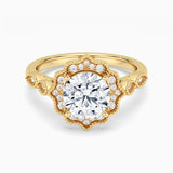 Round Moissanite Ring