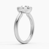 2CT Round Moissanite Sculptural Ring