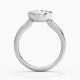 2CT Round Moissanite Sculptural Ring