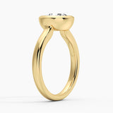2CT Round Moissanite Sculptural Ring