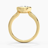2CT Round Moissanite Sculptural Ring
