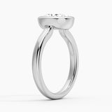 2CT Oval Cut Moissanite Sculptural Ring