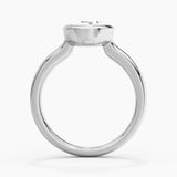 2CT Oval Cut Moissanite Sculptural Ring