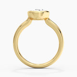 2CT Oval Cut Moissanite Sculptural Ring