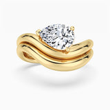 2ct Pear Moissanite Bridal Set