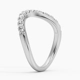Round Moissanite Sculptural Ring
