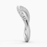 Round Moissanite Sculptural Ring