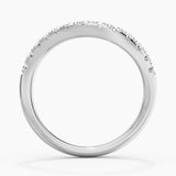 Round Moissanite Sculptural Ring