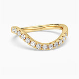 Round Moissanite Sculptural Ring